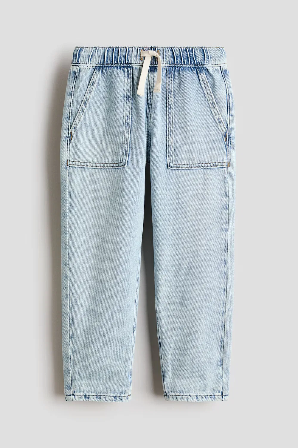 Брюки из хлопчатобумажной джинсовой ткани H&M, Helles Denimblau — фото 4