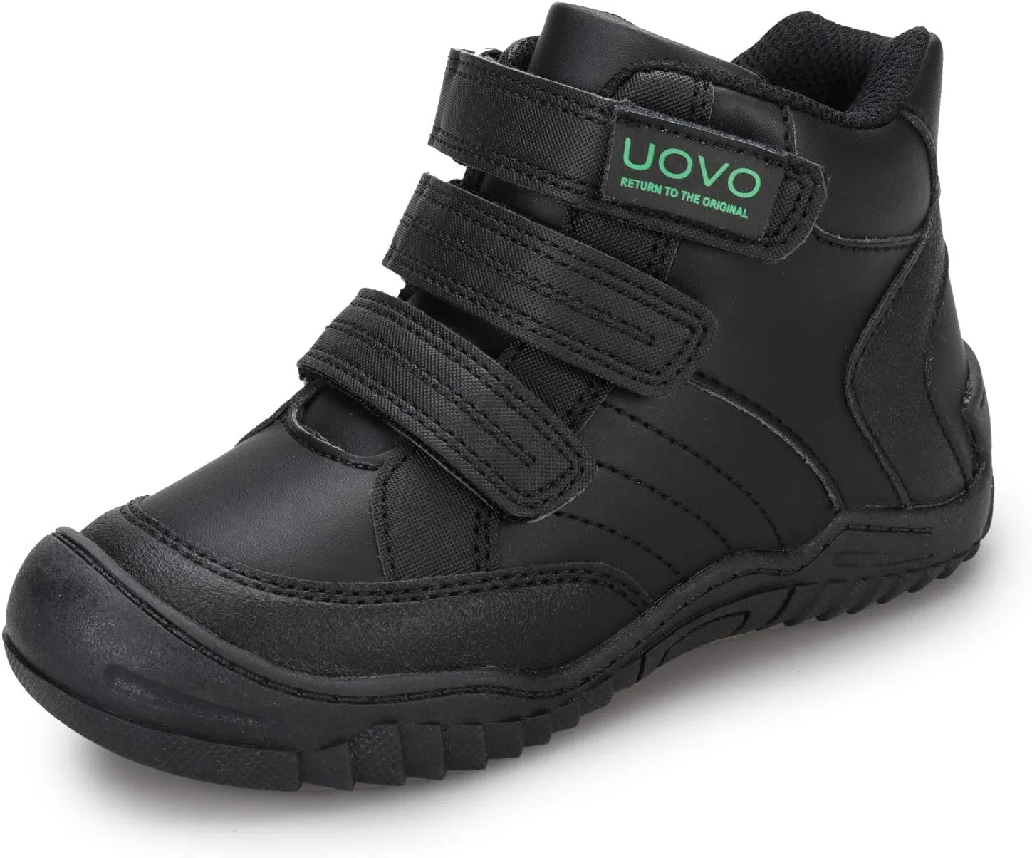 Детские зимние ботинки для мальчиков с принтом UOVO, Black