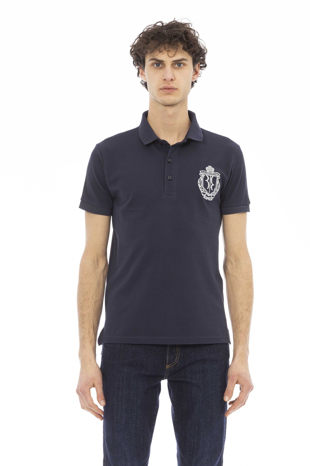 

Рубашка-поло Billionaire S/s Crown Embroidery, темно-синий/белый