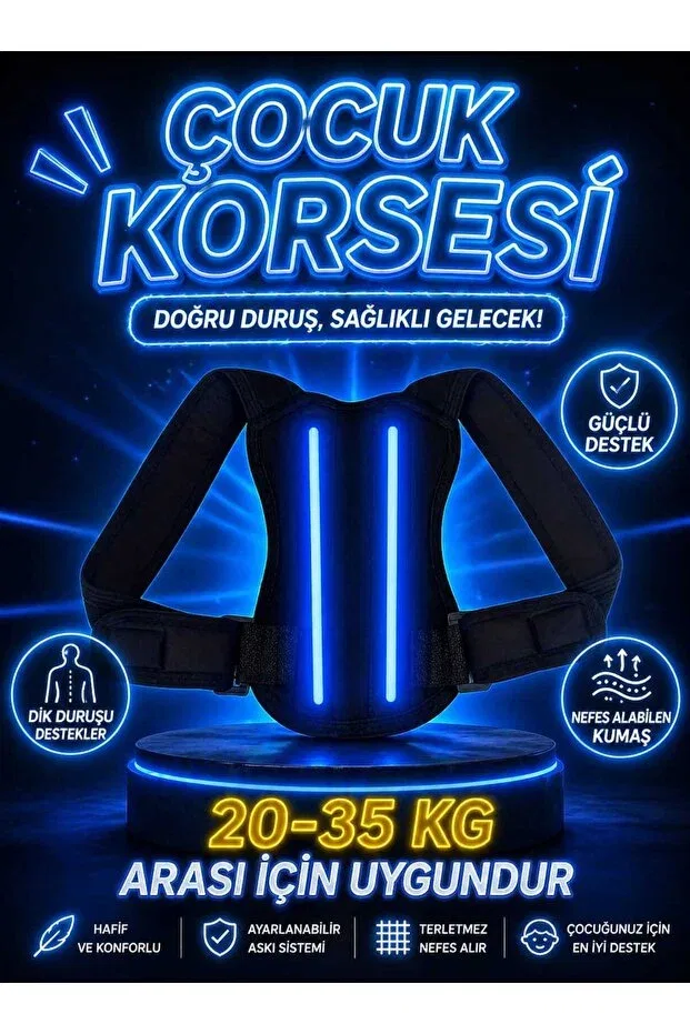Детский корсет для девочек с длинным рукавом Uydee, Black — фото 3