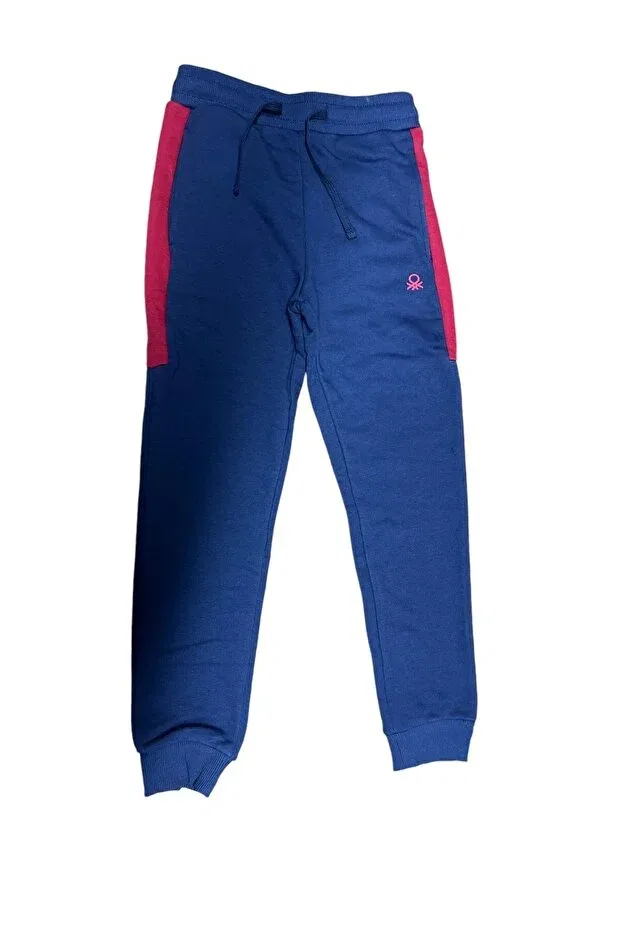 Детские спортивные штаны для девочек однотонные Benetton, Blue