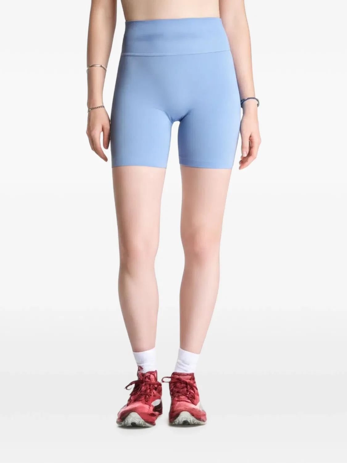 Шорты Pro Seamless Dri-FIT с завышенной талией Nike, синий