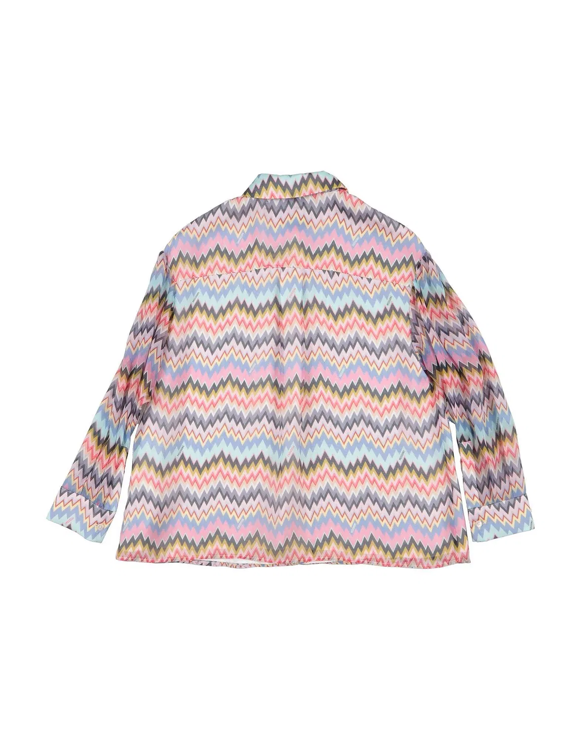 Рубашка из вуали с длинным рукавом Missoni, розовый — фото 2