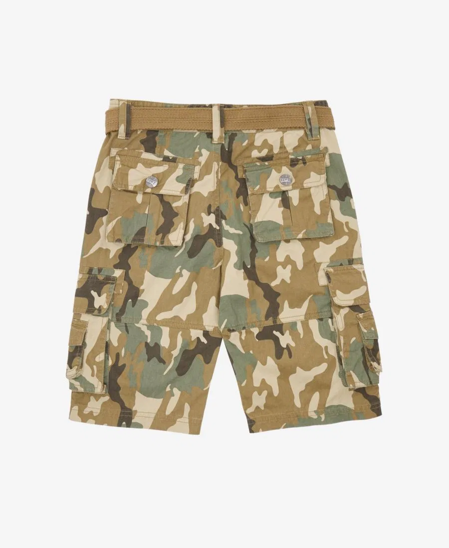 Шорты карго с ремнем Boy's Belted Twill Cargo Shorts Raw X, Desert Camo — фото 2