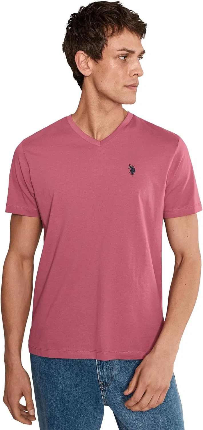 Мужская футболка-поло с V-образным вырезом, U.S. POLO ASSN., Arizona Rose