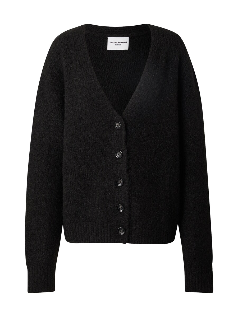 

Вязаный кардиган Tatiana Zidekova Knit Cardigan Fuzzy, черный