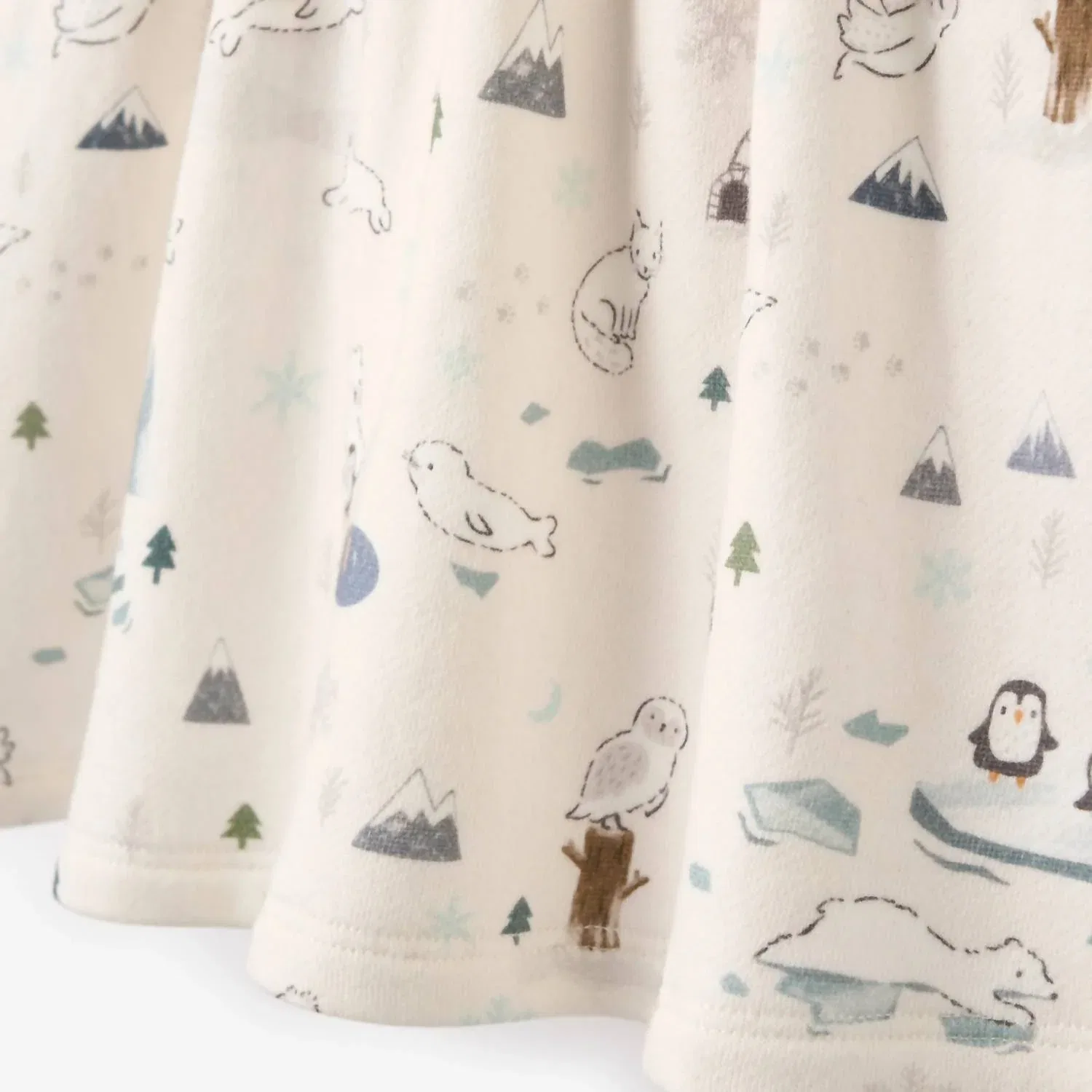 Детское платье из флиса с леггинсами в комплекте Arctic Family Elegant Baby, мультиколор — фото 3