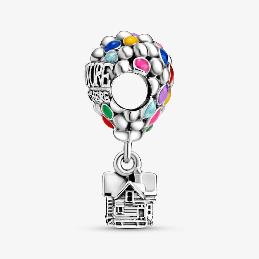 Шарм Pandora x Disney Pixar Up House & Balloons, серебро/мультиколор — фото 3