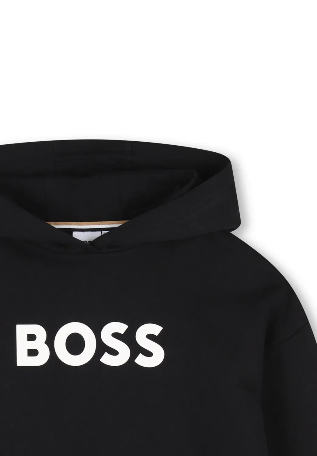 Толстовка с капюшоном для детей и подростков - худи Boss Kidswear, Black — фото 3
