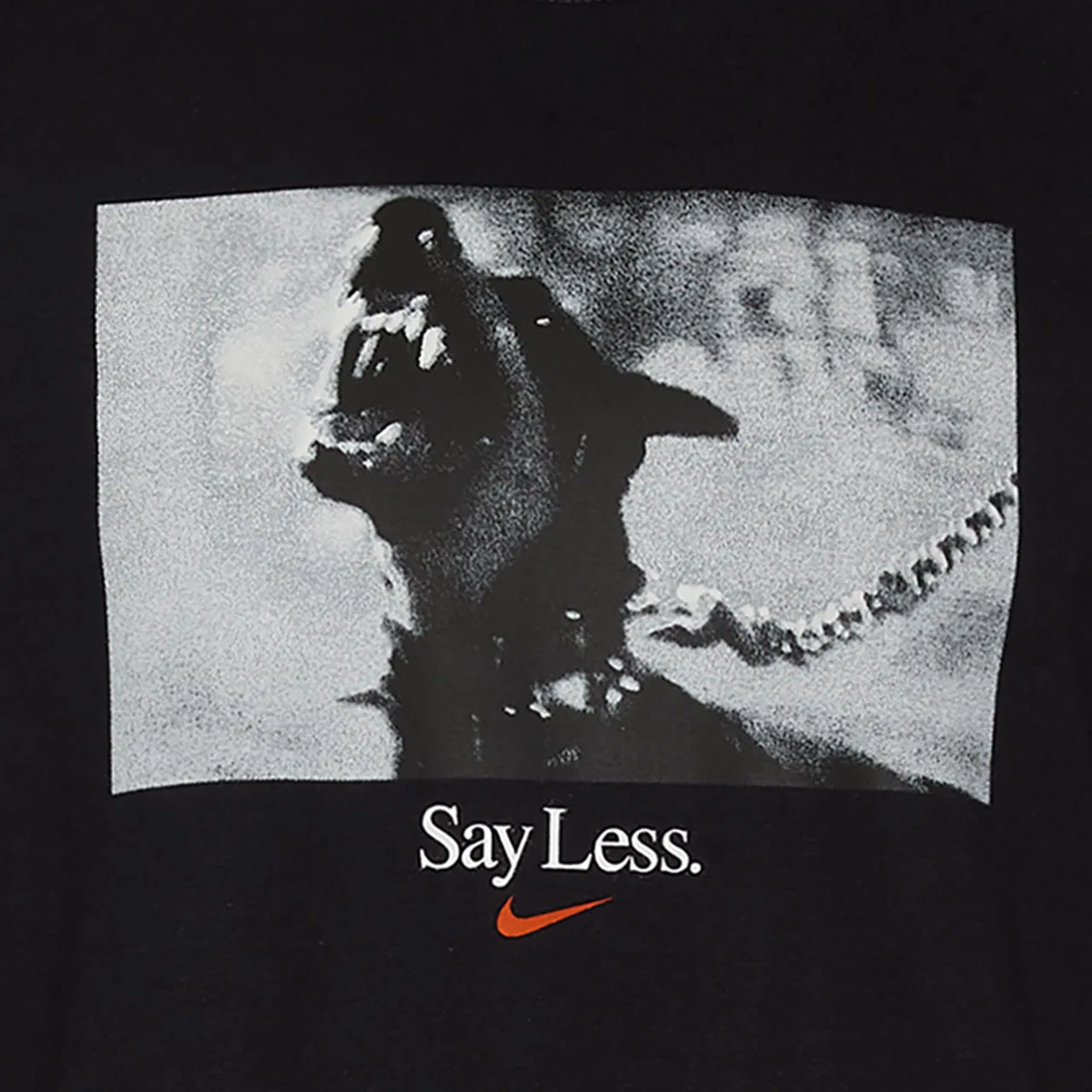 Мужская футболка Say Less Nike, черный/белый — фото 2