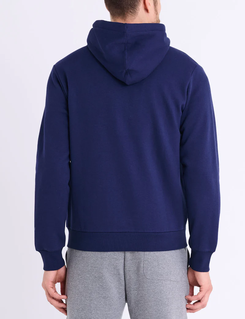 Толстовка U.S. Polo Assn Wordmark Applique Full Zip Fleece, темно-синий — фото 4