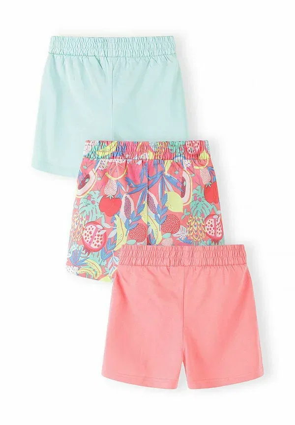 Комплект из 3 шорт с принтом Shorts Minoti turquoise/coral/multicolour, бирюзовый/мультиколор — фото 2