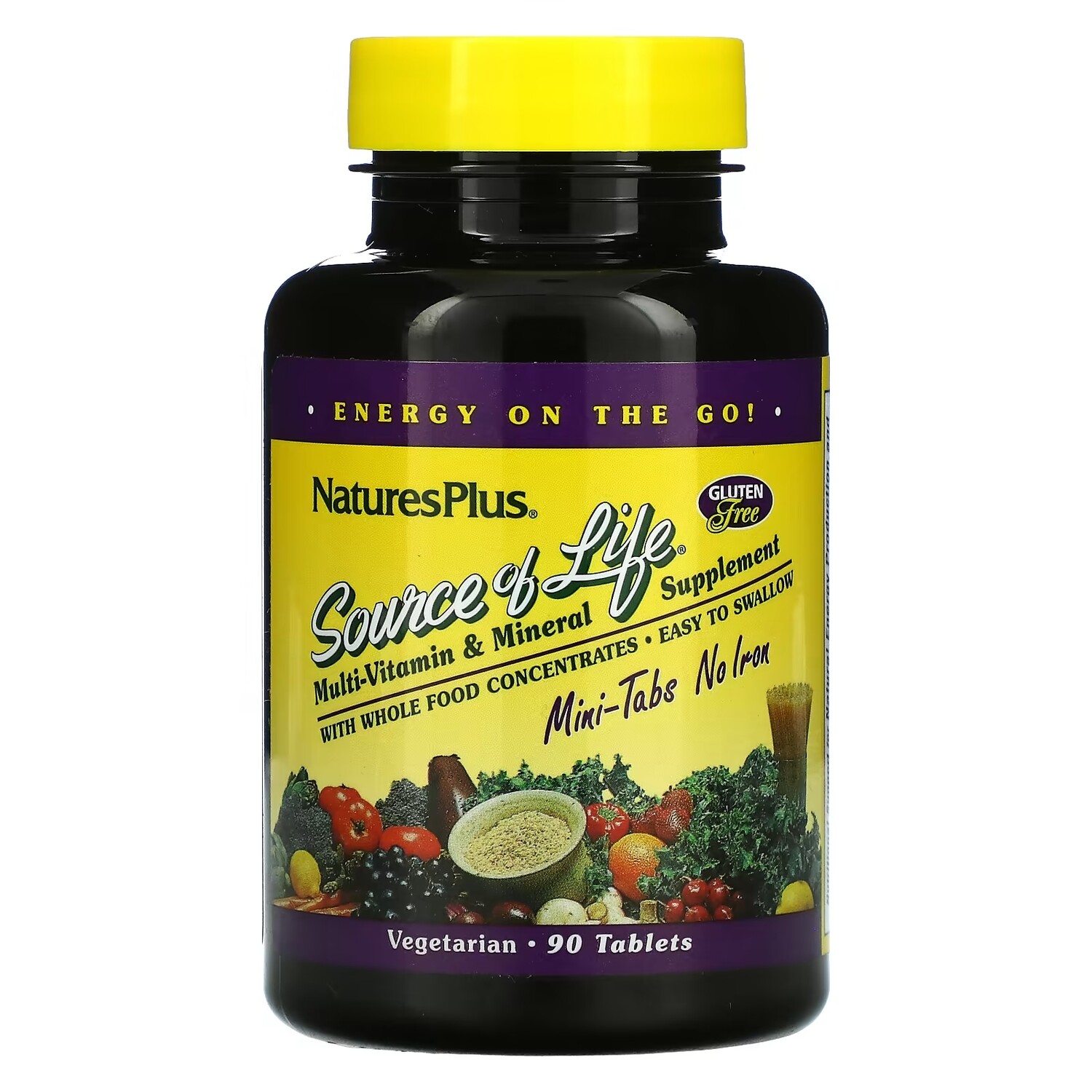 

Мультивитаминная и Минеральная Добавка NaturesPlus Source Of Life, 90 таблеток