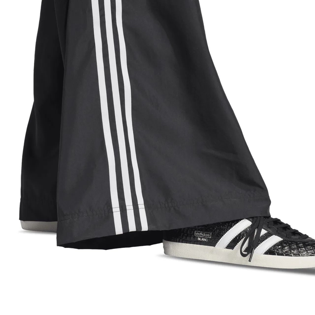Женские брюки Oversized Woven Track Adidas, белый/черный — фото 4