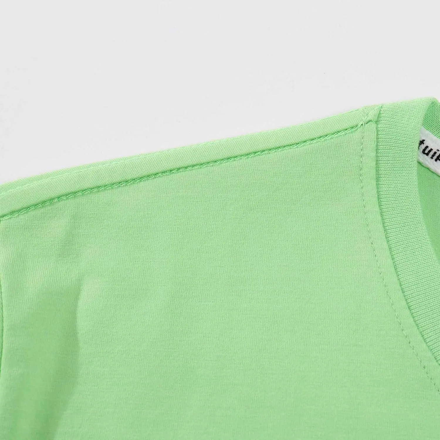 Мужская футболка classic crewneck short sleeve casual Summer Tee, Green — фото 4
