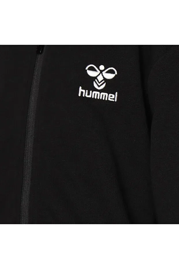 Детское худи для девочек с длинным рукавом zipper hoodie Hummel, Black — фото 4
