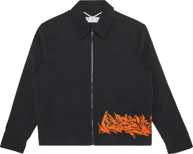 

Куртка Off-White Neen Harrington Jacket 'Black', черный