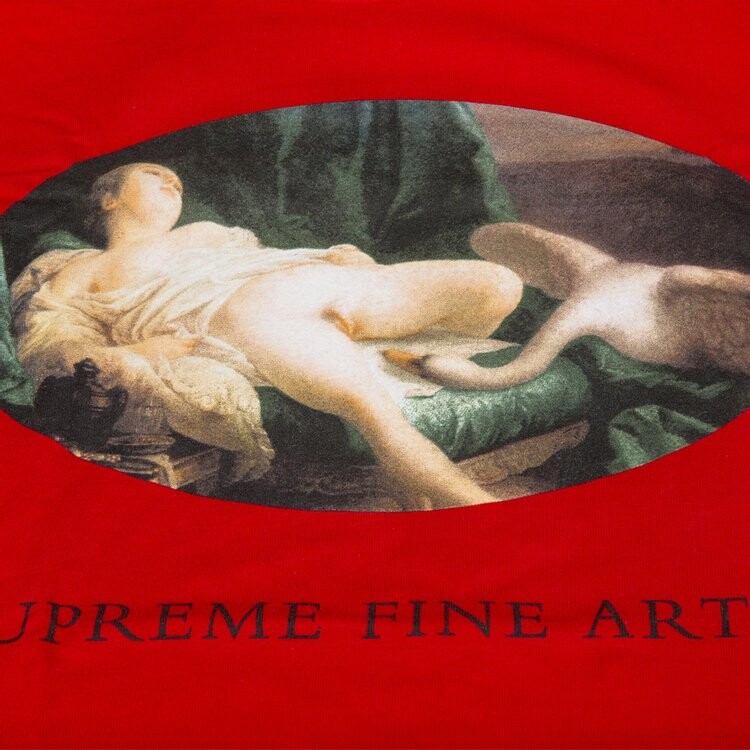 Футболка Supreme Leda And The Swan T-Shirt 'Red', красный — фото 3