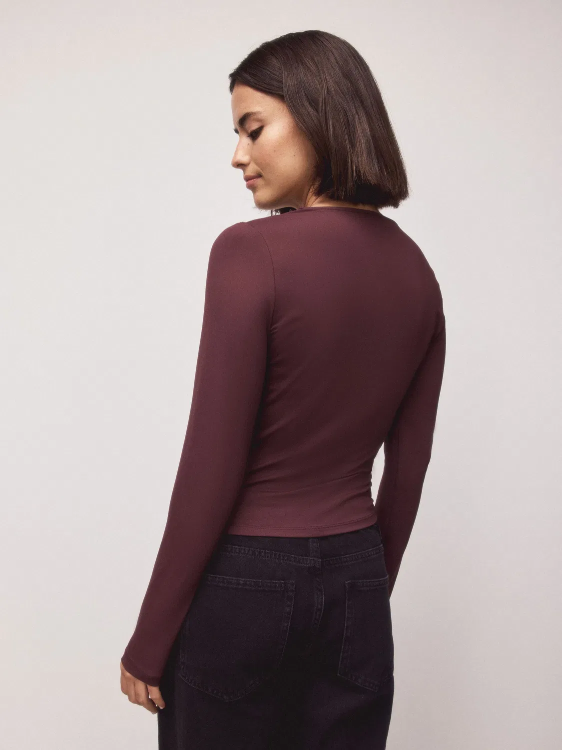 Лонгслив Next, Burgundy Red