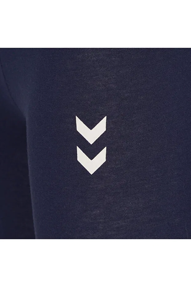 Детские леггинсы для девочек хлопковые Hummel, Navy Blue — фото 4