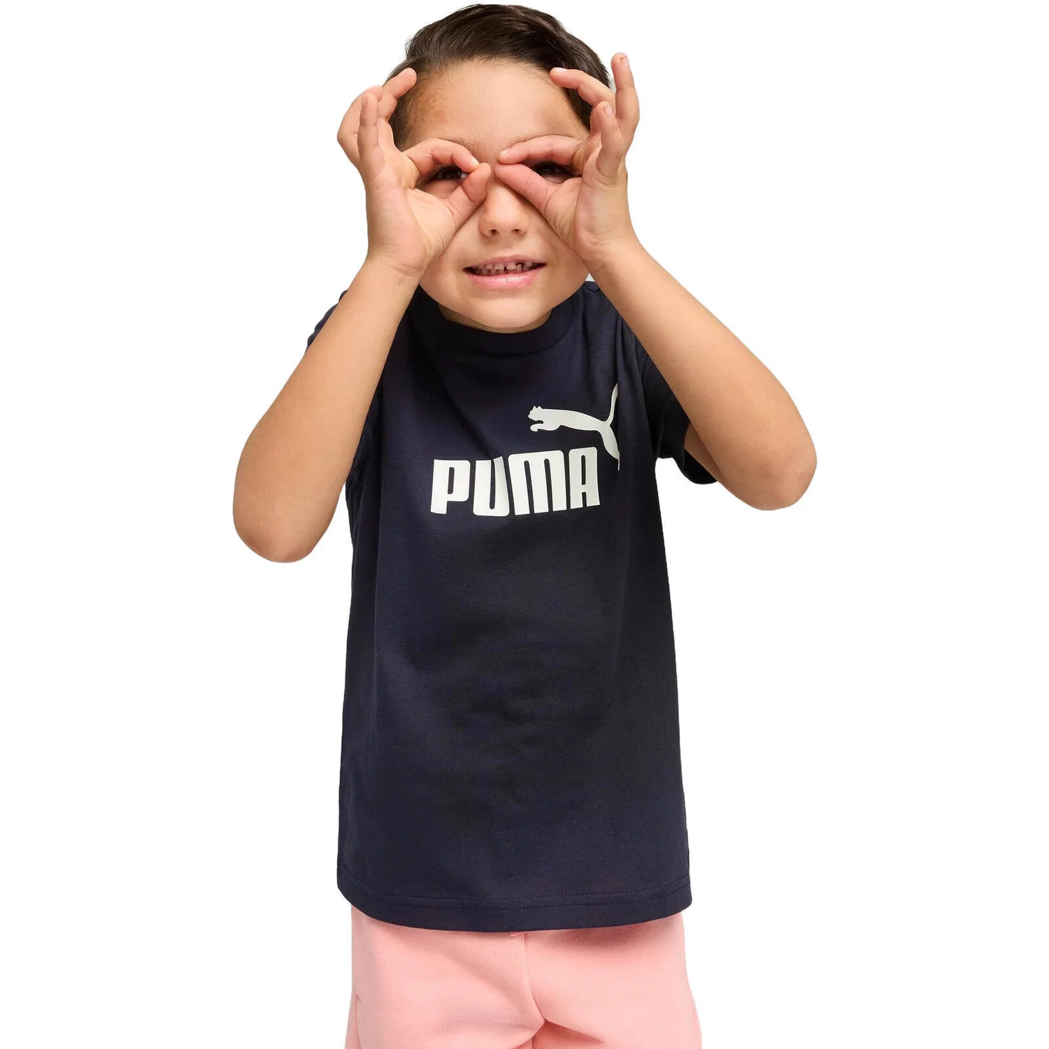 Детская хлопковая футболка Puma Ess No. 1 Logo Tee Ps, Schwarz