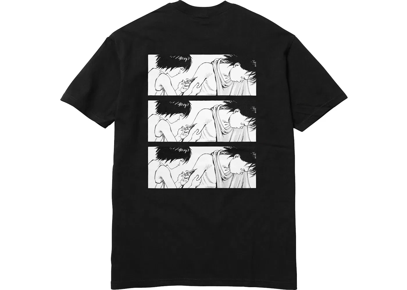 Мужская футболка с принтом Supreme AKIRA Syringe Tee, Black — фото 2