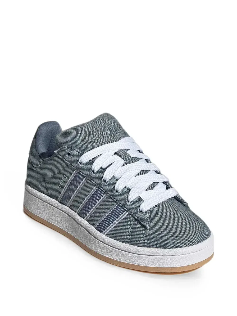 Кеды Campus из денима Adidas Kids, серый — фото 3