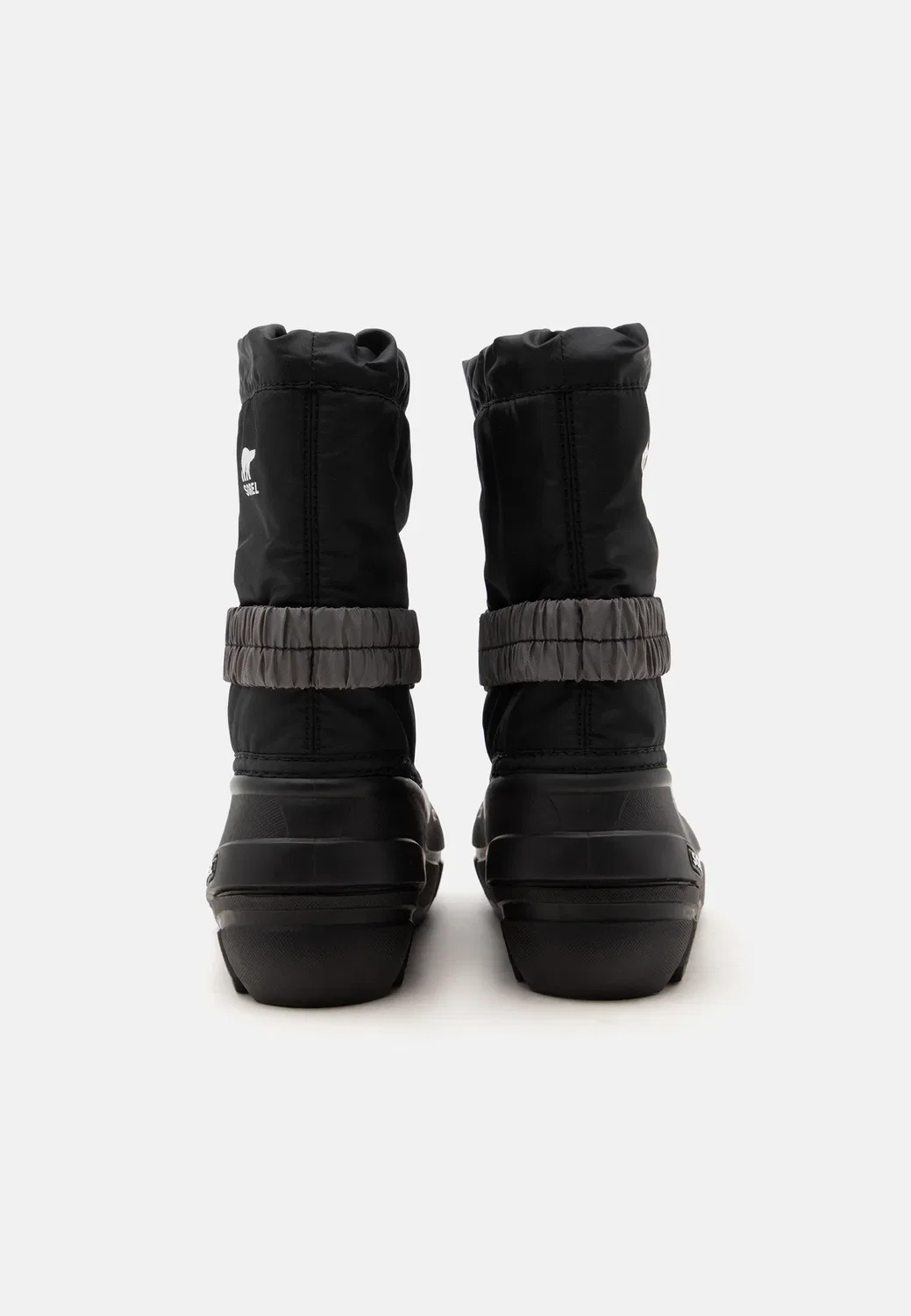 Детские зимние ботинки унисекс с цветочным рисунком Sorel, Black/Sea Salt — фото 3