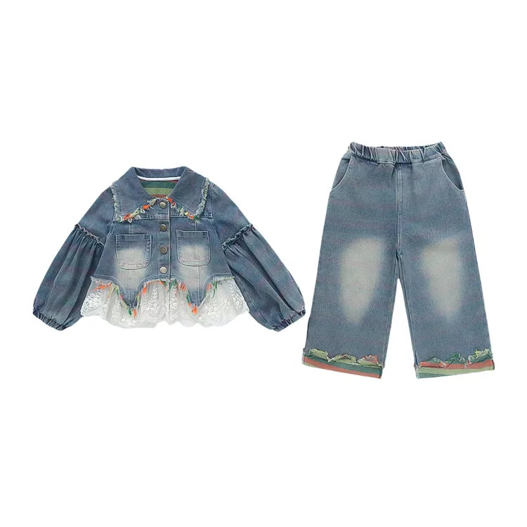 Детский комплект повседневной одежды джинсовый Lanza, Multicolor Denim Set