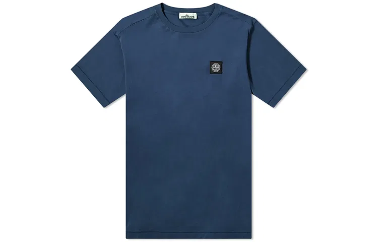 Мужская футболка с круглым вырезом прямого кроя Stone Island