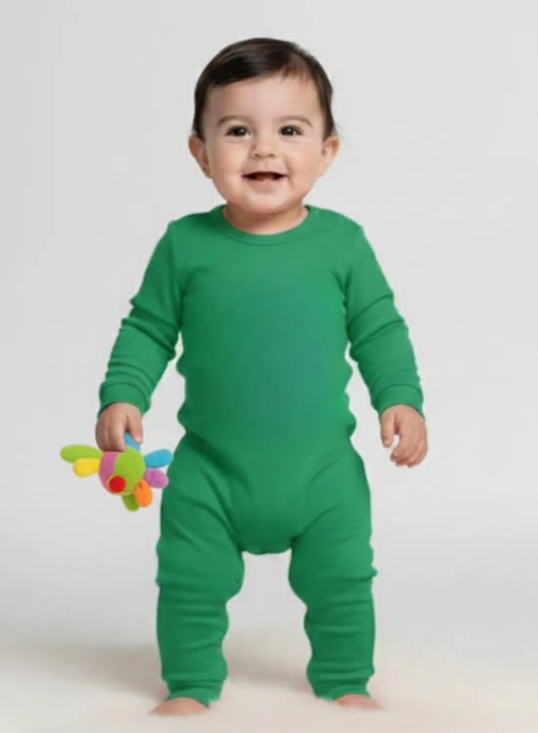 Боди-комбинезон детский с кнопками Babyqlo, зеленый