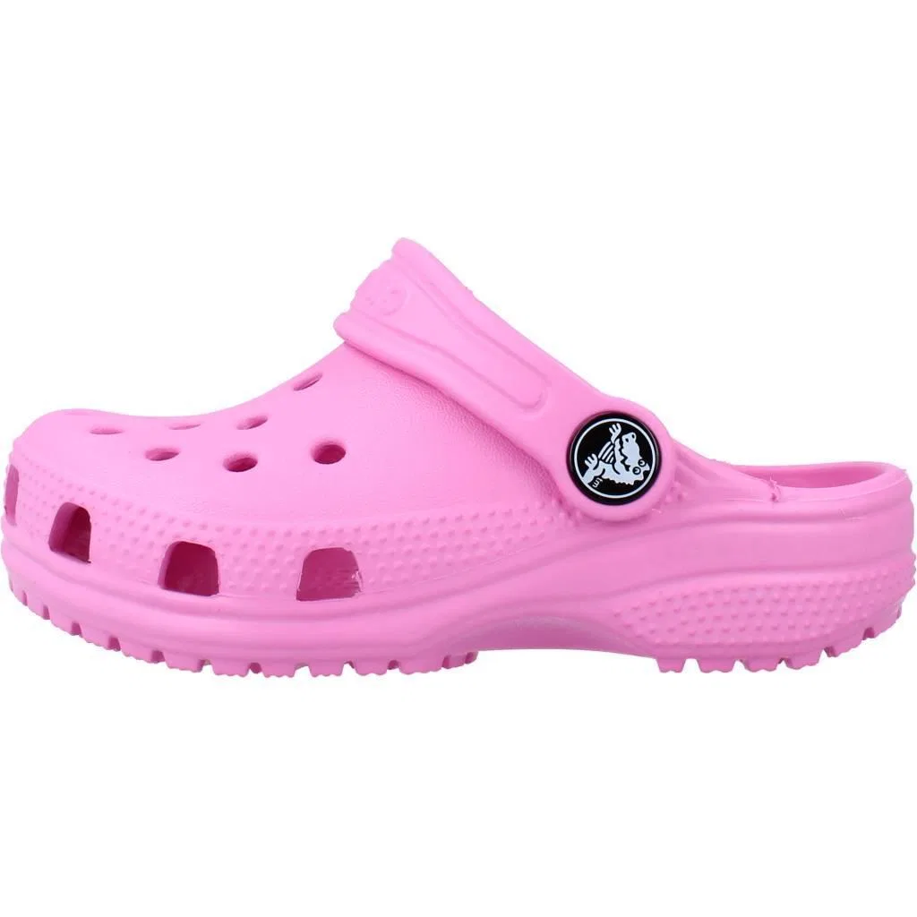 Детские сабо Classic Clog T Crocs, Rosa / Weiss — фото 2