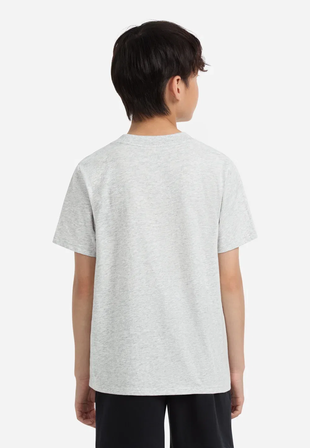 Базовая футболка унисекс Abercrombie & Fitch, Light Grey Heather — фото 3