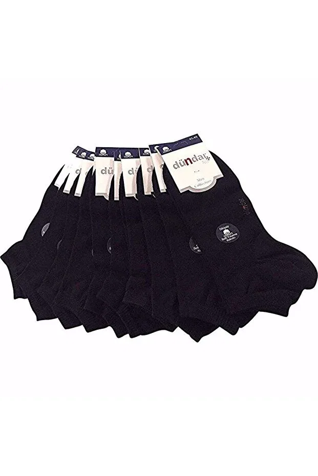 Детские носки-пинетки теплые набор 12 пар Unisex Seamless Cotton Plus Dündar, Black
