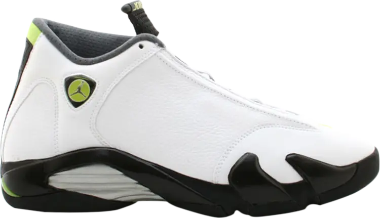 

Кроссовки Air Jordan 14 Retro White Chartreuse, белый, Белый;серый, Кроссовки Air Jordan 14 Retro White Chartreuse, белый