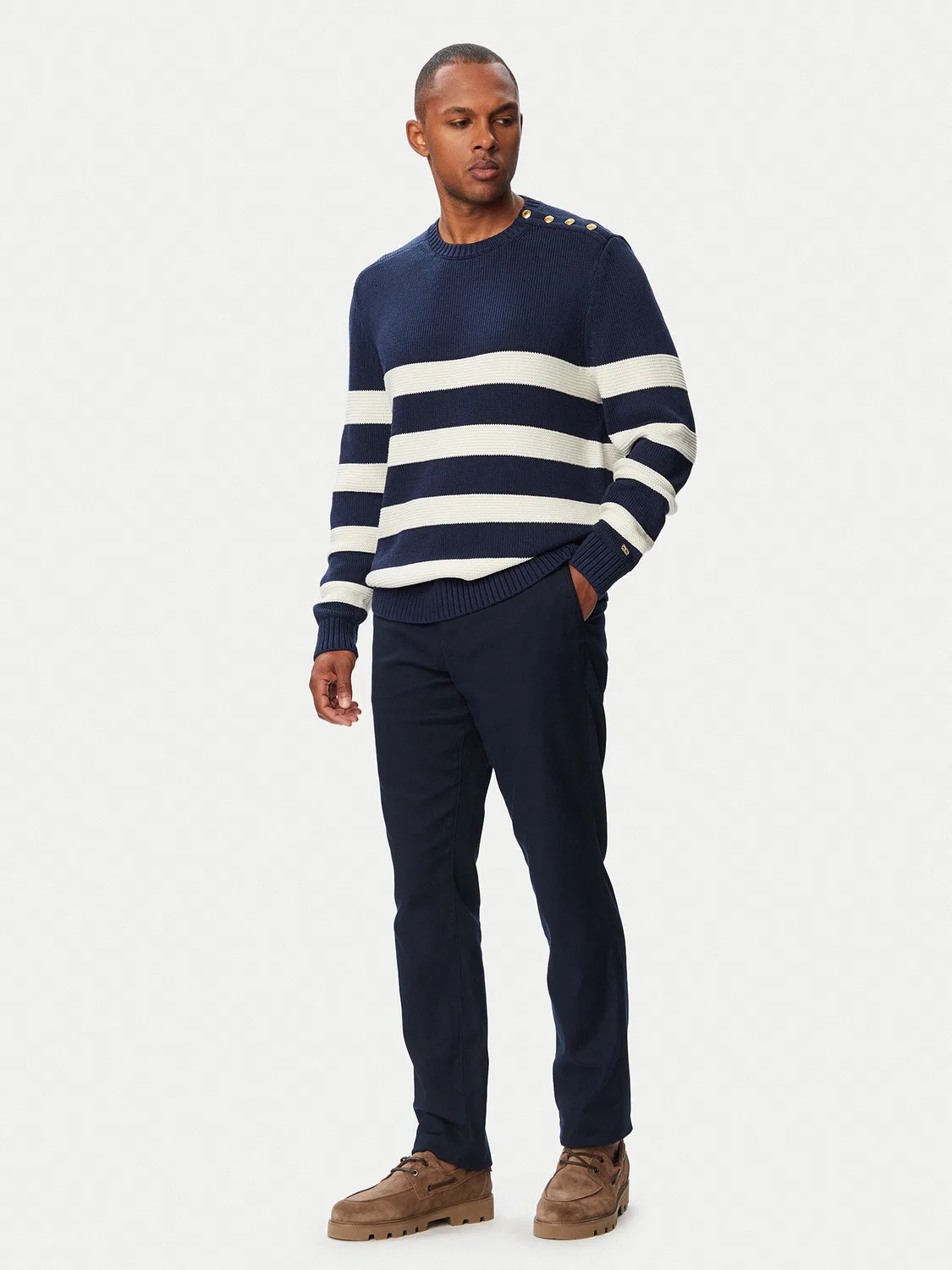 Мужские чиносы стандартного кроя Denton Tommy Hilfiger, темно-синий — фото 2