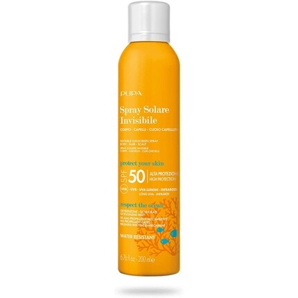 

Солнцезащитный спрей Invisible Solare Spf 50, 200 мл, Pupa