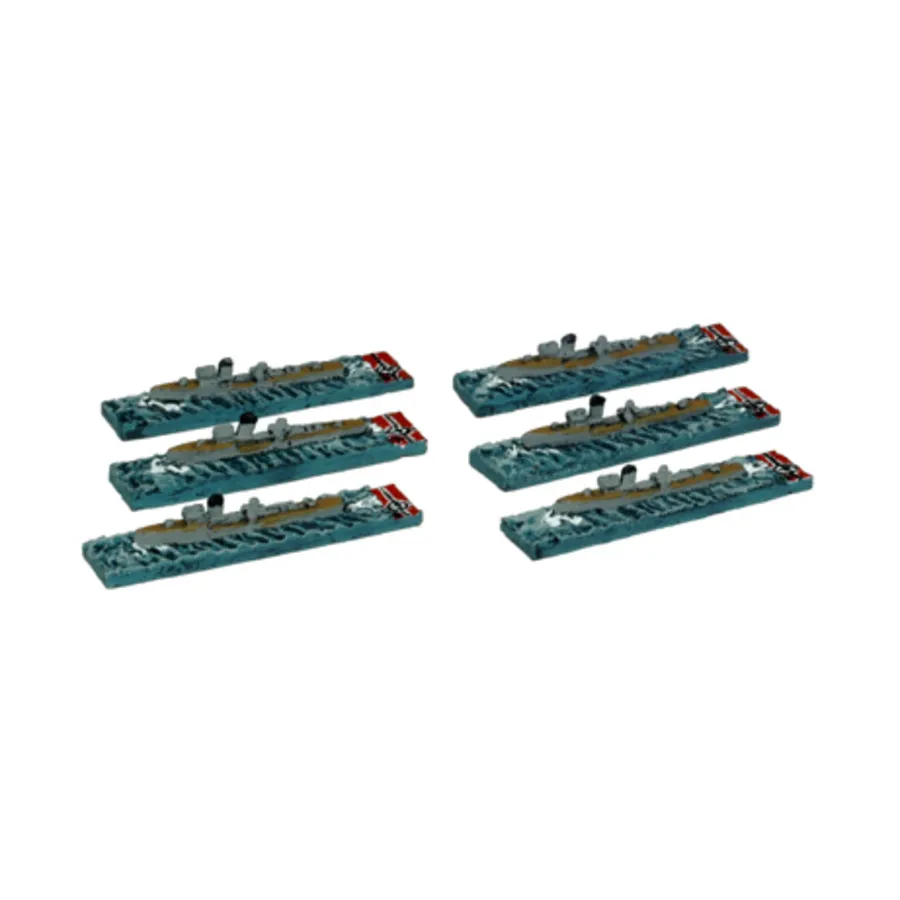 

Вулф/Моу, Figurehead Ships - WWII Ships - German Navy (1:6000) (Noble Miniatures)