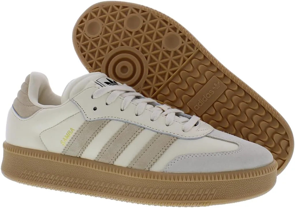 Мужские кроссовки Adidas Samba XLG для повседневной носки, кремовый/серый/коричневый/бежевый — фото 4
