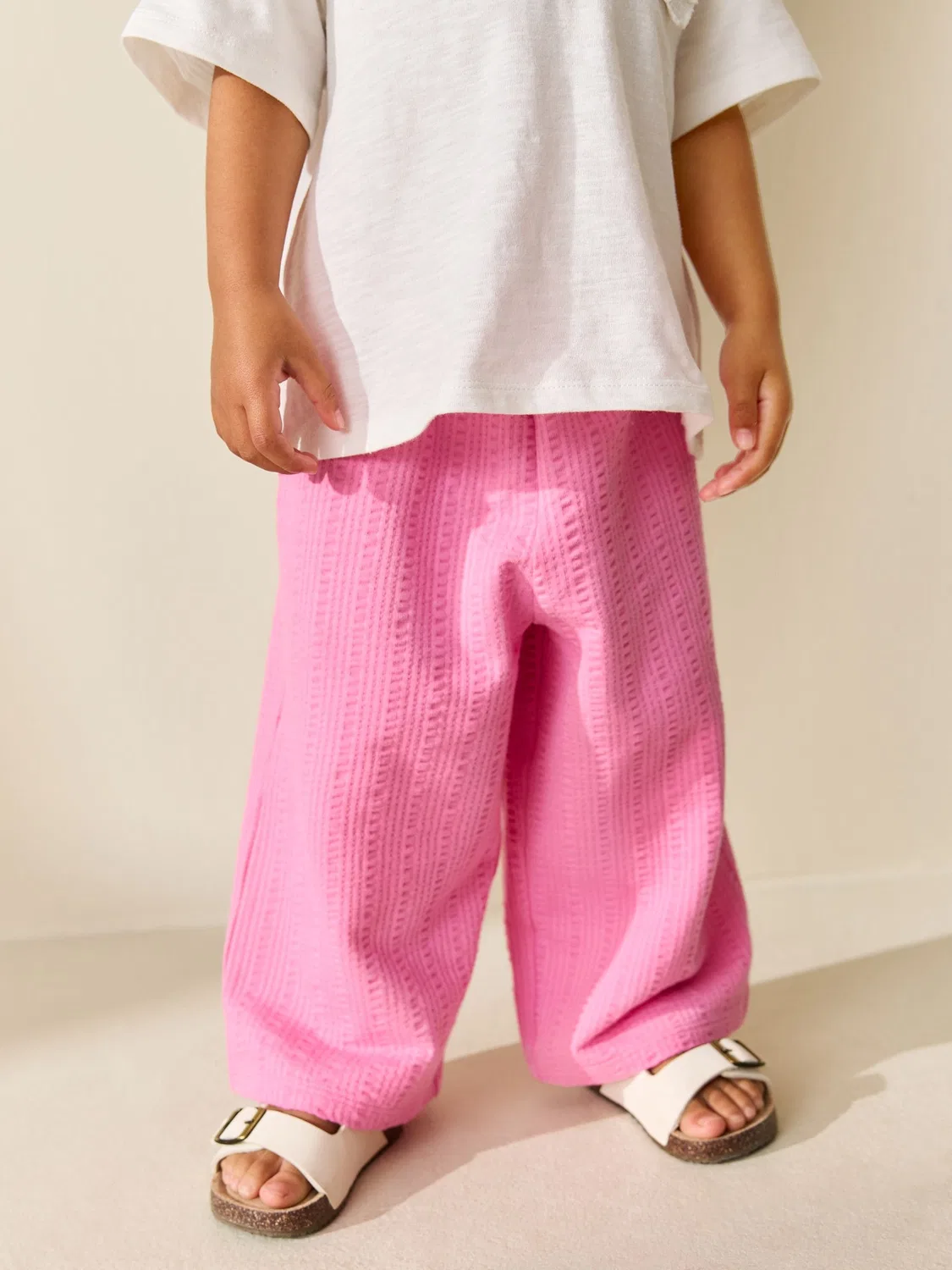 Брюки широкие Pink Wide Leg Trousers Next, розовый