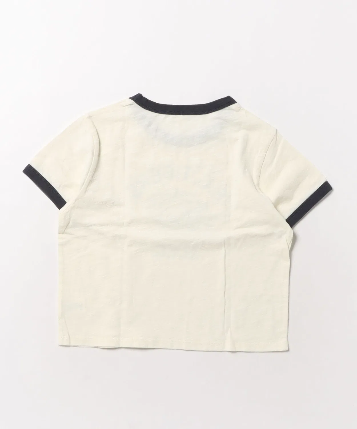 Детская футболка с контрастной отделкой Ringer Tee Rylee + Cru, Ivory — фото 2