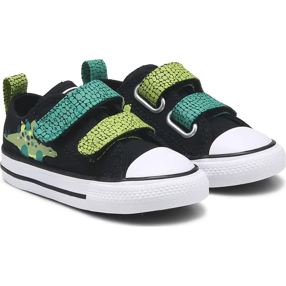 Детские низкие кроссовки Chuck Taylor All Star 2V для малышей Converse, Black/Dino