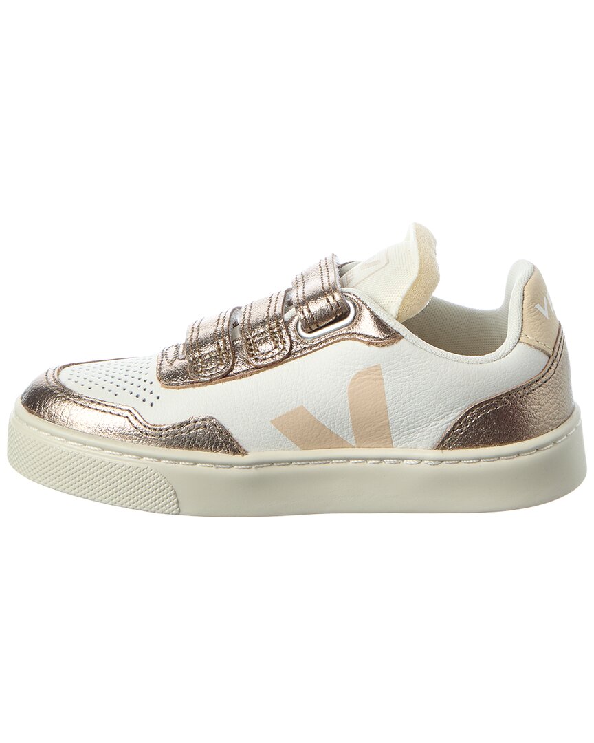 Кроссовки VEJA Small V-90 OT из кожи, белый — фото 2
