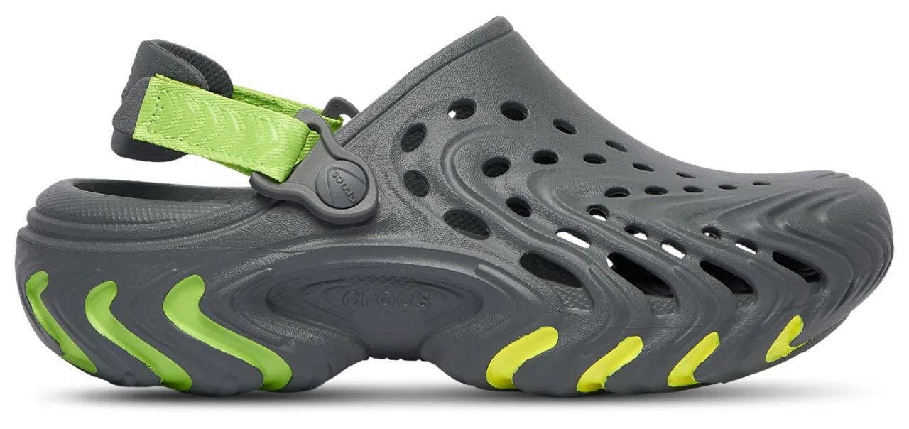 Детские сабо для мальчиков с вентиляцией Crocs Echo II, Crocs, Green Burst/Black