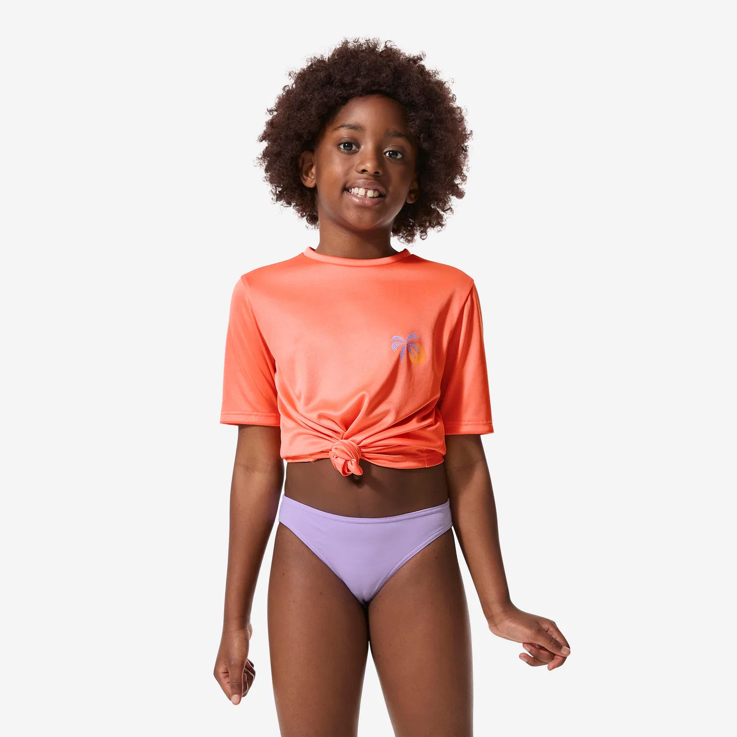 Детские плавки бикини для девочек Bikini-Hose Madchen Decathlon, Lavendellila — фото 2