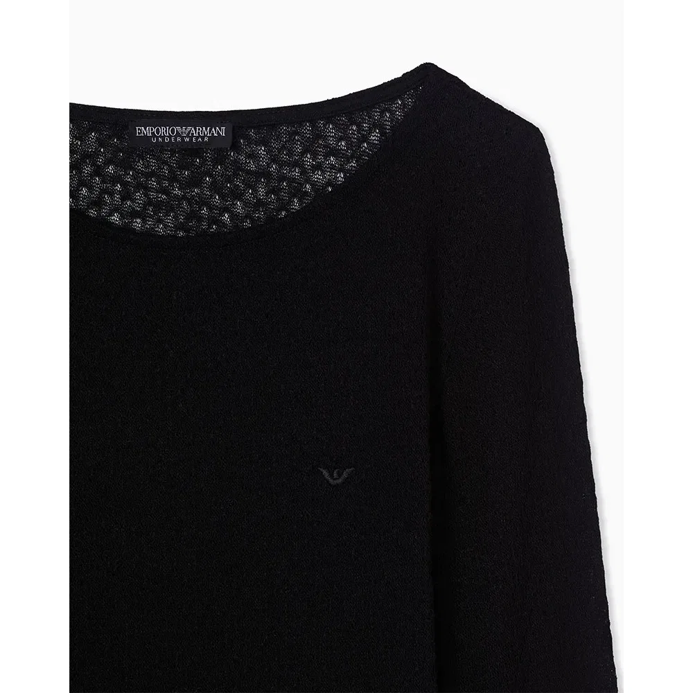 Свитшот Emporio Armani, черный — фото 2