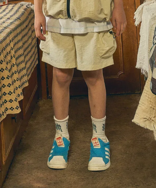 Шорты нейлоновые утилити для детей, Kids Nylon Utility Shorts Brownbreath Kids, кремовый