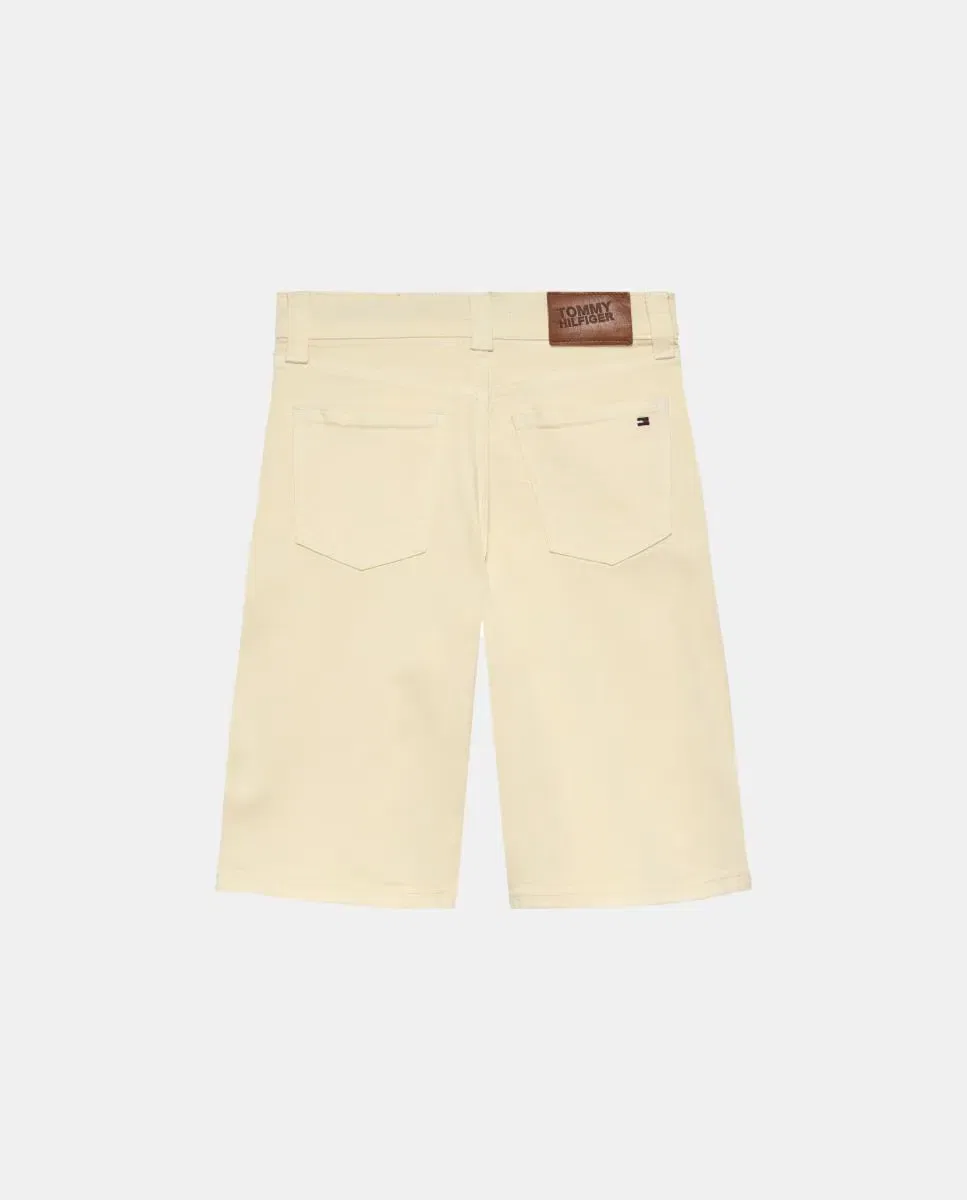 Детские шорты для девочек джинсовые Tommy Hilfiger, Crema — фото 2