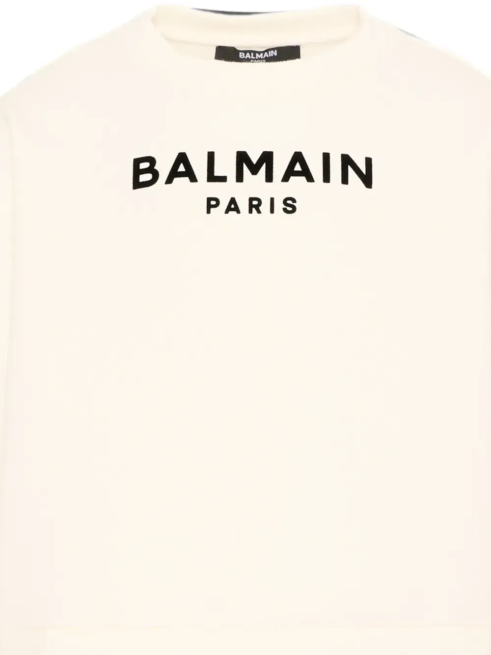 Свитшот с логотипом Balmain Kids, бежевый — фото 3