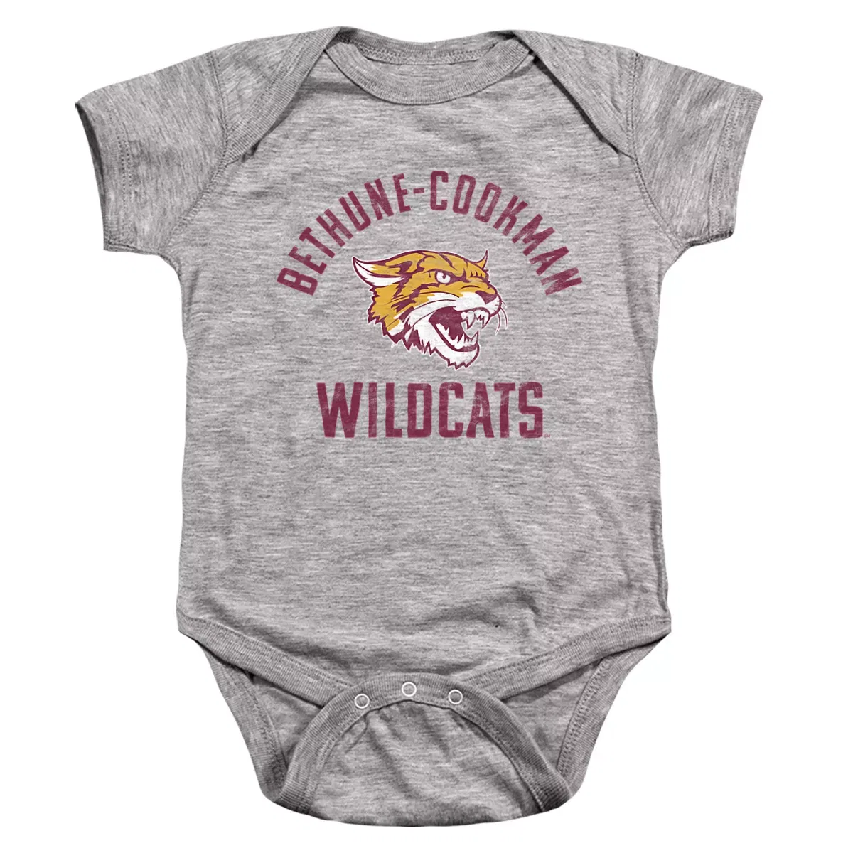 Детское боди-комбинезон с коротким рукавом NCAA, Athletic Heather